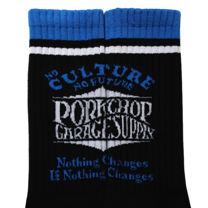 画像2: PORKCHOP GARAGE SUPPLY | WAVE LOGO SOX  (2)
