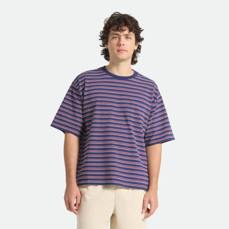 画像2: BRIXTON | POOLSIDE PIQUE BOX CROP TEE  (2)