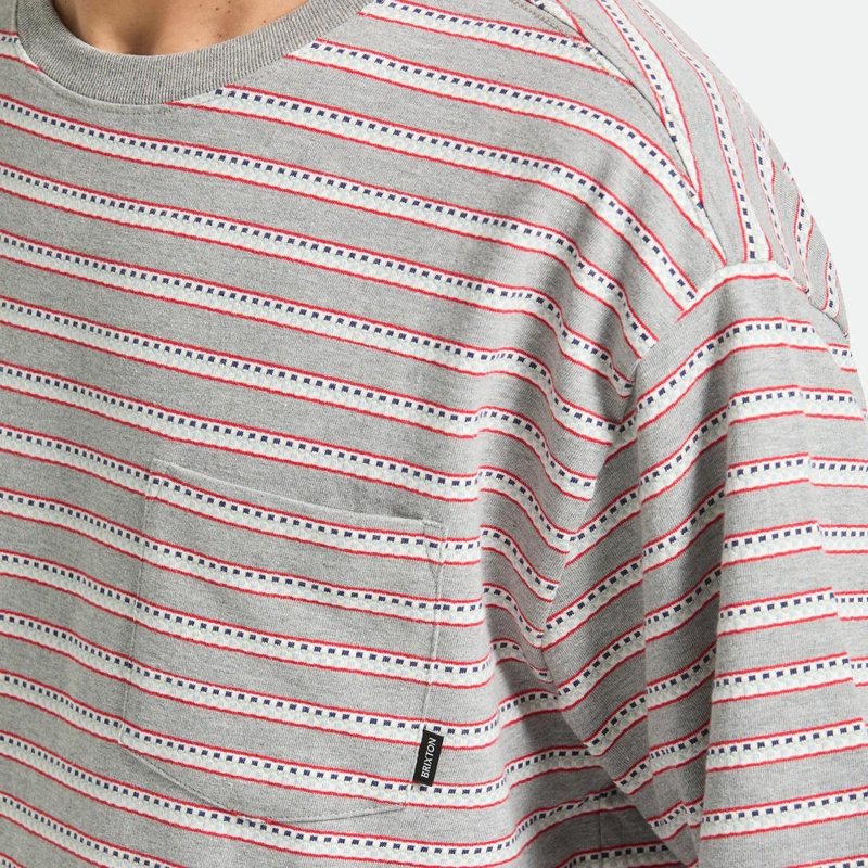 画像5: BRIXTON | POOLSIDE PIQUE BOX CROP TEE  (5)