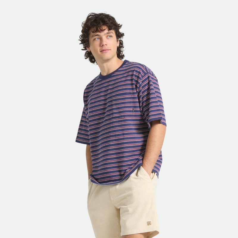 画像3: BRIXTON | POOLSIDE PIQUE BOX CROP TEE  (3)