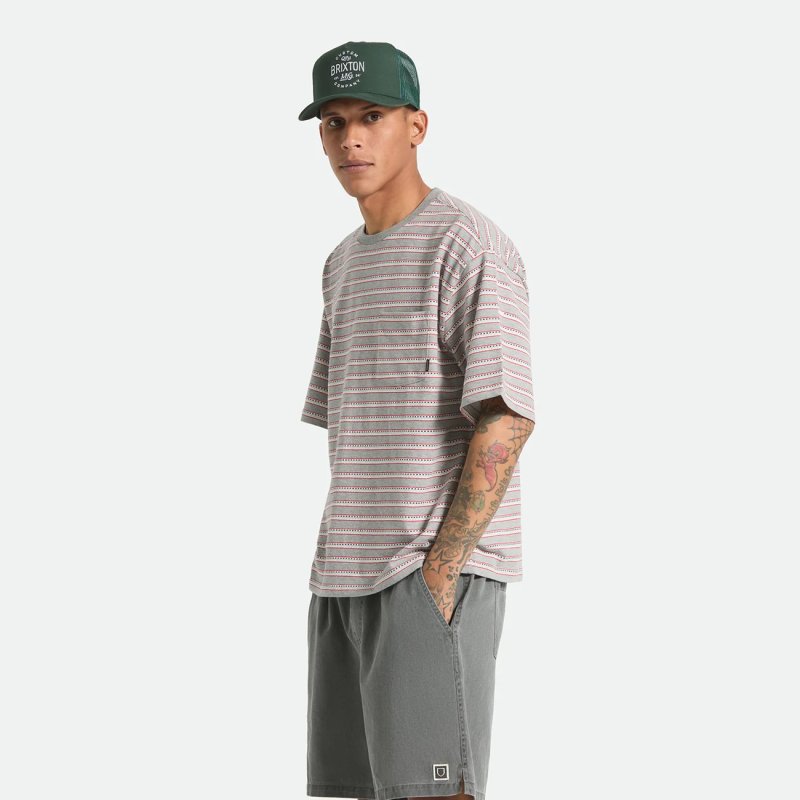 画像3: BRIXTON | POOLSIDE PIQUE BOX CROP TEE  (3)