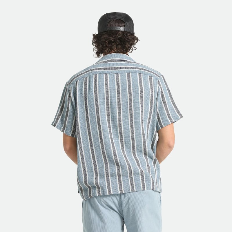 画像3: BRIXTON | THE DEXTER TEXTURED STRIPE S/S  (3)