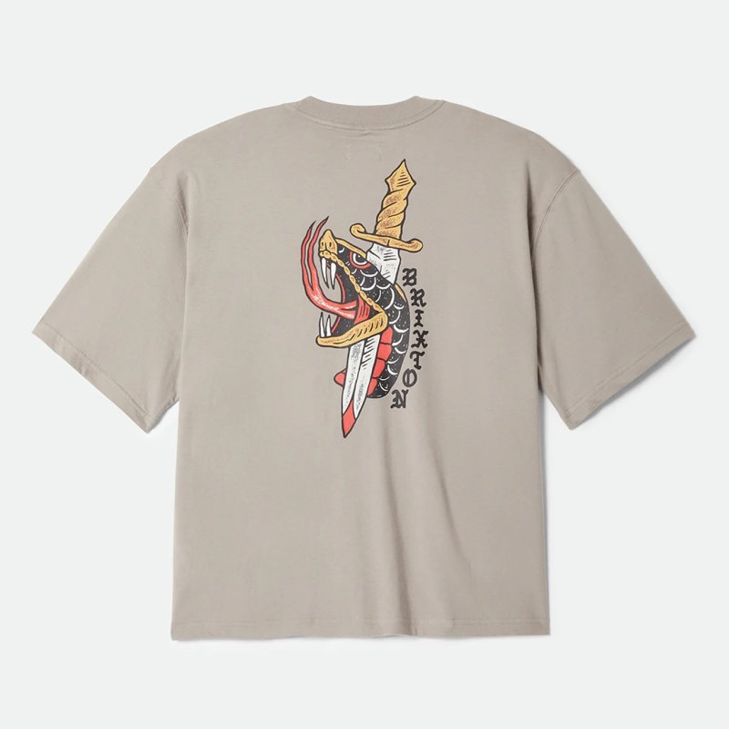 画像1: BRIXTON | SWORD S/S BOXED CROP  (1)