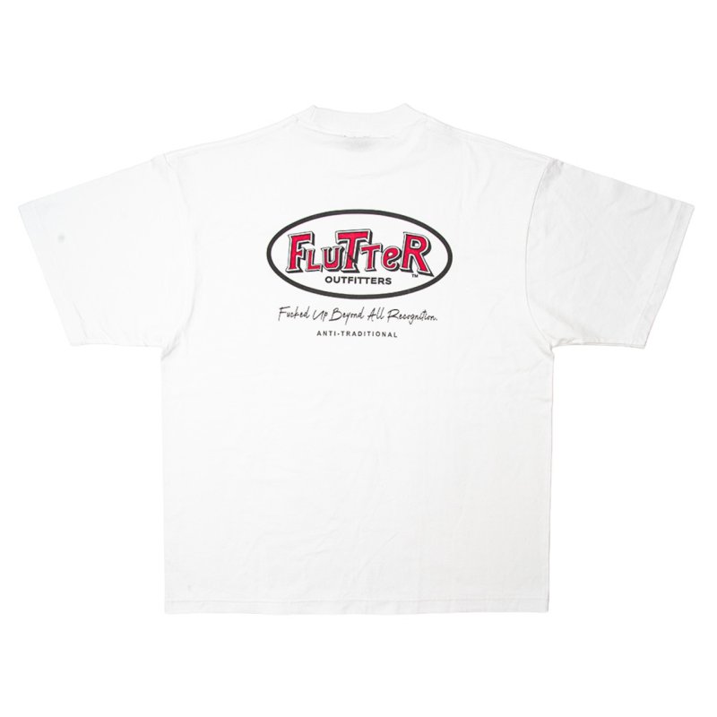 画像1: FLUTTER | 7.1oz Oval Logo S/S Tee  (1)