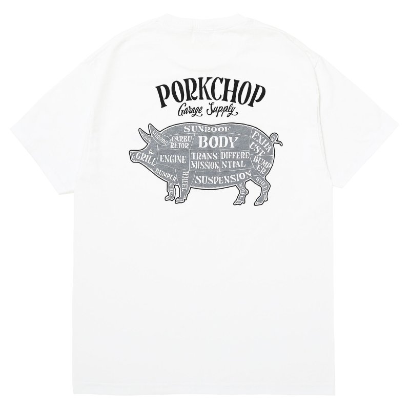 画像1: PORKCHOP GARAGE SUPPLY | PORK BACK TEE  (1)