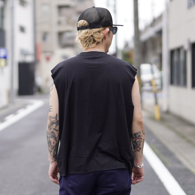 画像2: BRIXTON | WOLCOTT WORN IN BOXY MUSCLE TANK  (2)