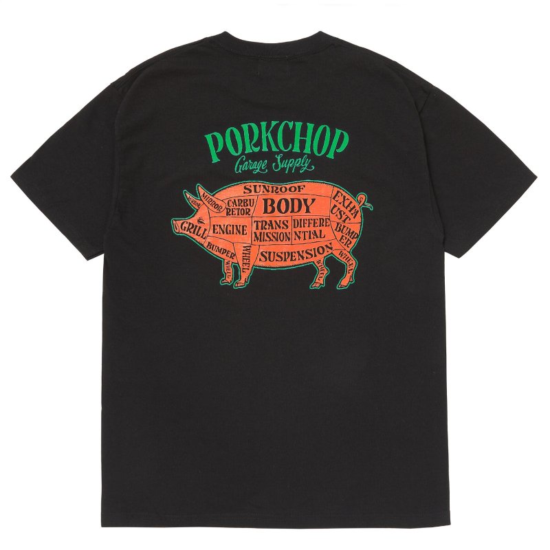 画像1: PORKCHOP GARAGE SUPPLY | PORK BACK TEE  (1)