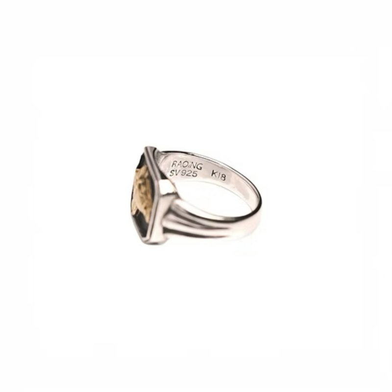 画像3: RAOING | K18×SV925 Classic Horse Ring  (3)