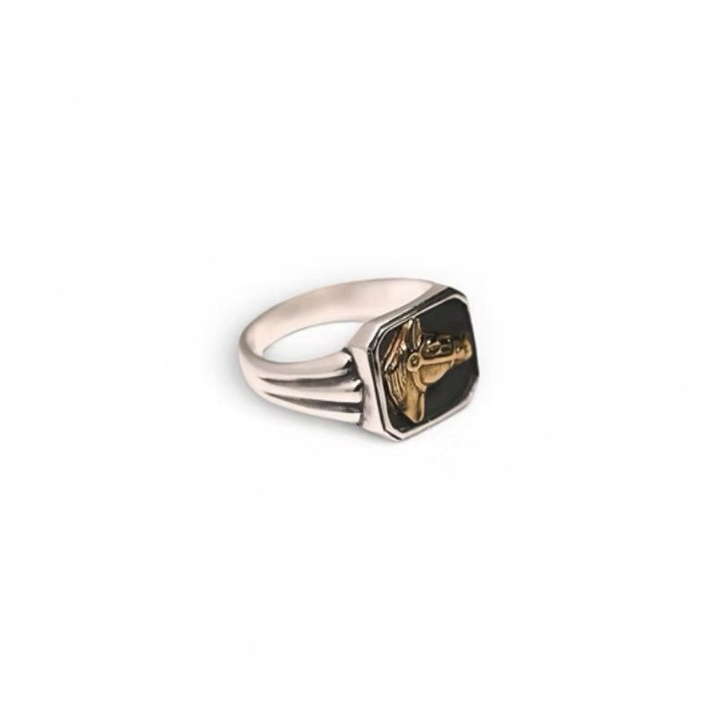 画像6: RAOING | K18×SV925 Classic Horse Ring  (6)