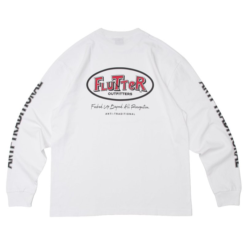 画像1: FLUTTER (フラッター) | Oval Logo L/S tee  (1)