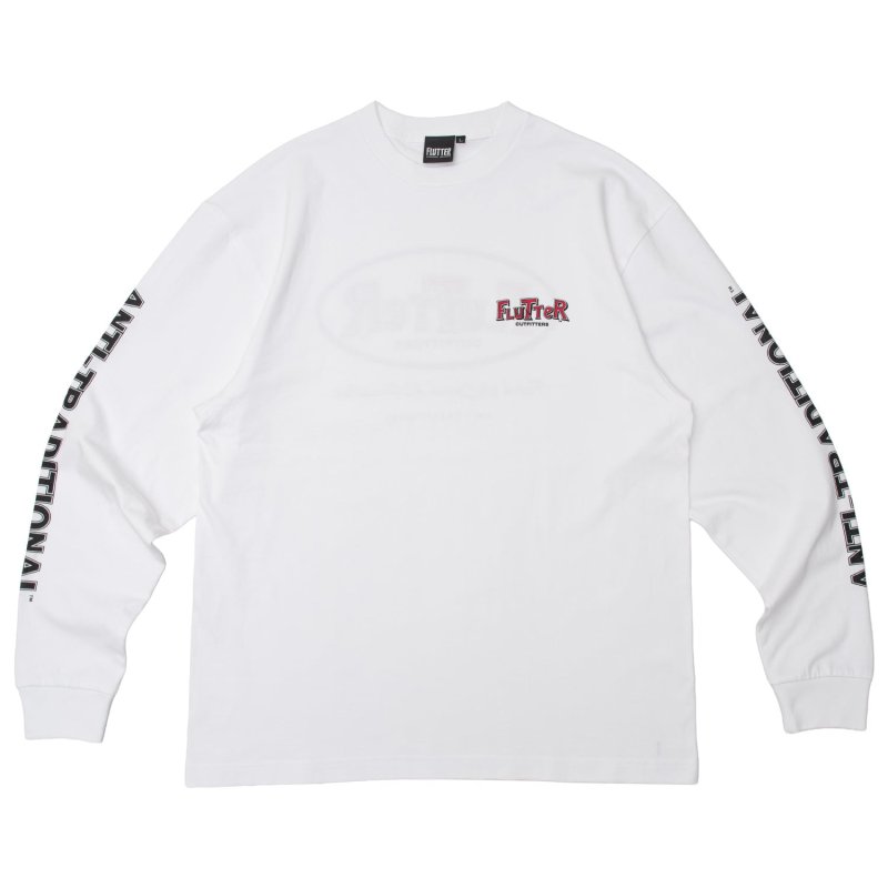 画像2: FLUTTER (フラッター) | Oval Logo L/S tee  (2)