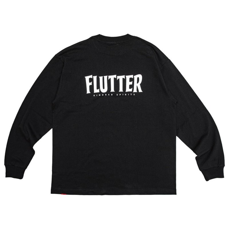 画像1: FLUTTER (フラッター) | OG Logo L/S Tee  (1)