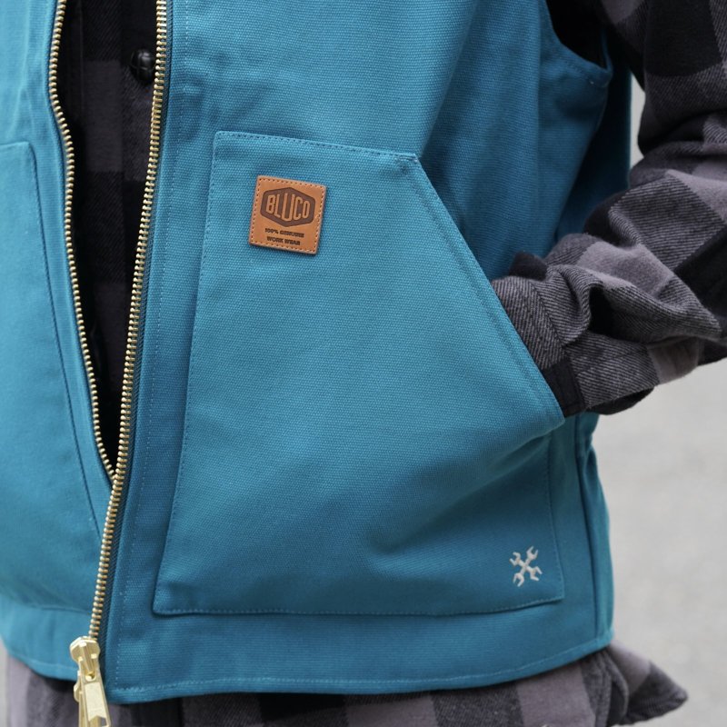 画像5: BLUCO | RIB COLLAR DUCK VEST  (5)