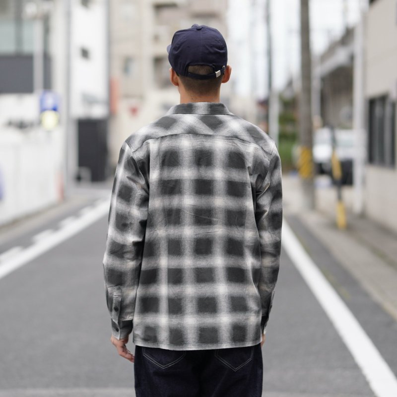 画像2: BLUCO | PRINT FLANNEL CHECK SHIRT  (2)