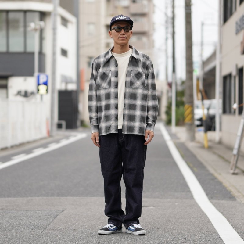 画像7: BLUCO | PRINT FLANNEL CHECK SHIRT  (7)