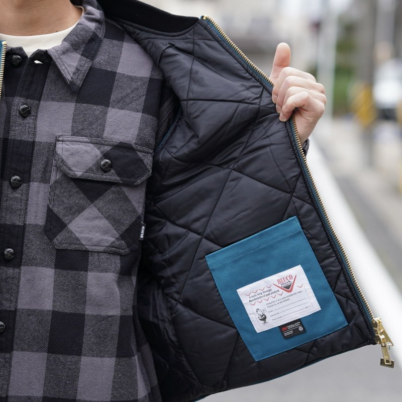 画像6: BLUCO | RIB COLLAR DUCK VEST  (6)