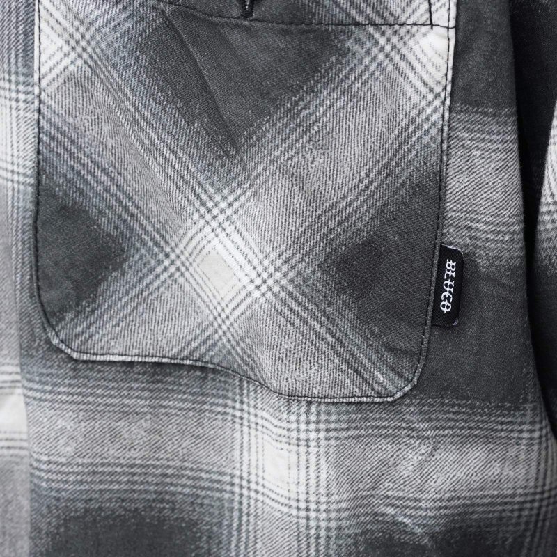 画像4: BLUCO | PRINT FLANNEL CHECK SHIRT  (4)