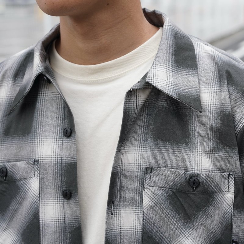 画像3: BLUCO | PRINT FLANNEL CHECK SHIRT  (3)