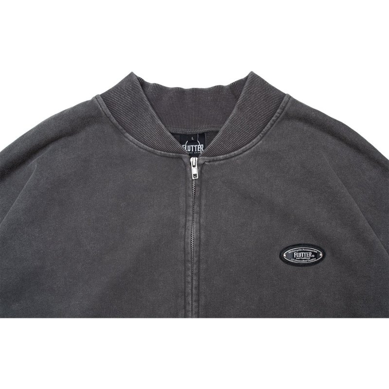 画像3: FLUTTER | 10oz Sweat Zip Cardigan  (3)