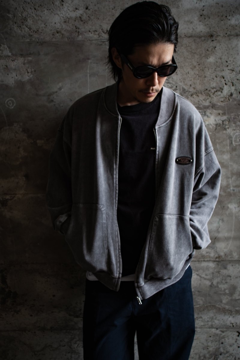 画像1: FLUTTER | 10oz Sweat Zip Cardigan