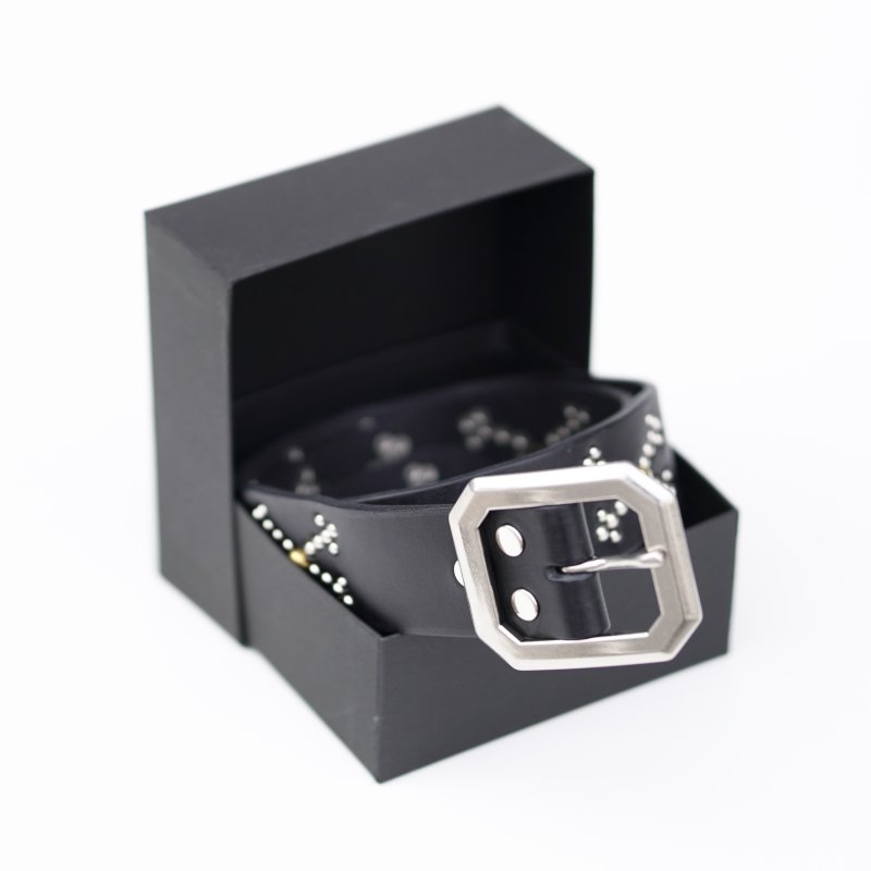 画像10: Hoodlum | CROSS BONE STUDS BELT  (10)