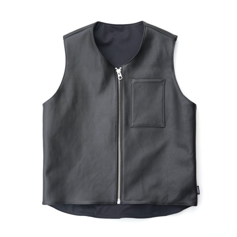 画像1: Hoodlum | LEATHER VEST  (1)