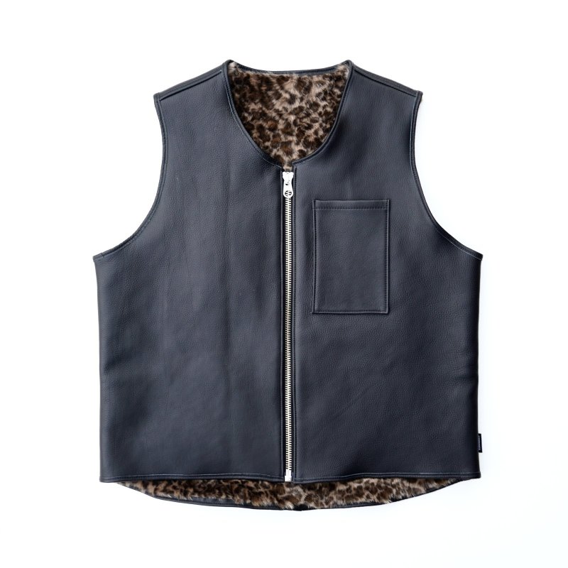 画像1: Hoodlum | LEATHER VEST  (1)