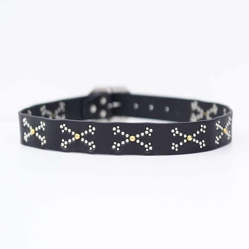 画像4: Hoodlum | CROSS BONE STUDS BELT  (4)