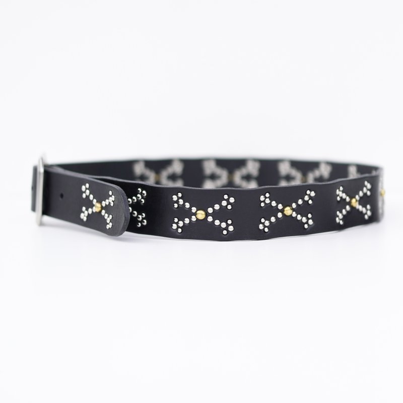 画像3: Hoodlum | CROSS BONE STUDS BELT  (3)