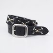 画像1: Hoodlum | CROSS BONE STUDS BELT  (1)
