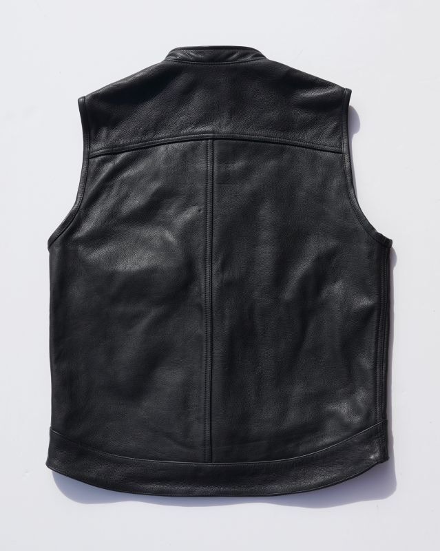 SHOP SAMS (ショップサムズ) | SAMS LEATHER VEST [BLACK] | 通販