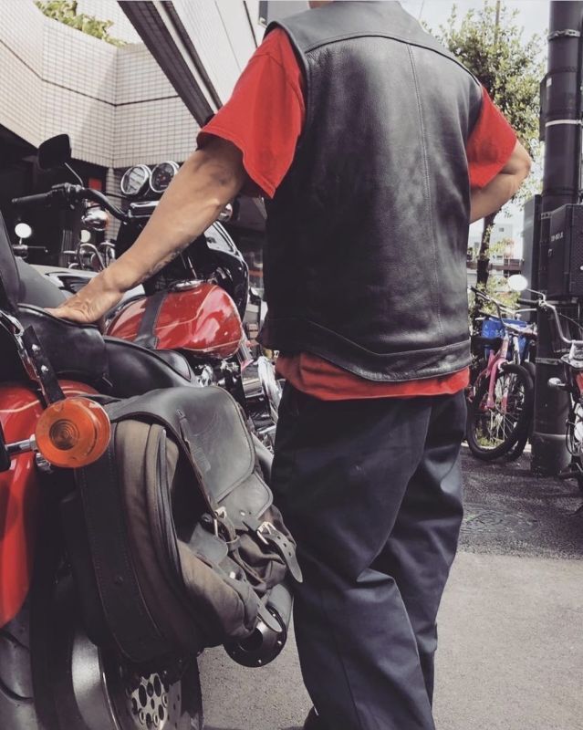 SHOP SAMS (ショップサムズ) | SAMS LEATHER VEST [BLACK] | 通販