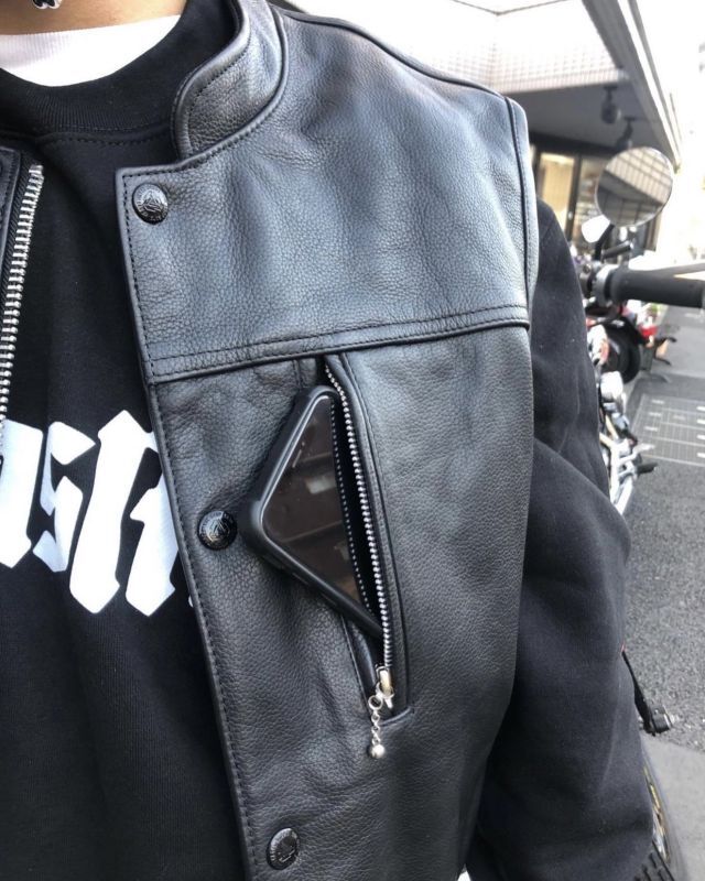 SHOP SAMS (ショップサムズ) | SAMS LEATHER VEST [BLACK] | 通販