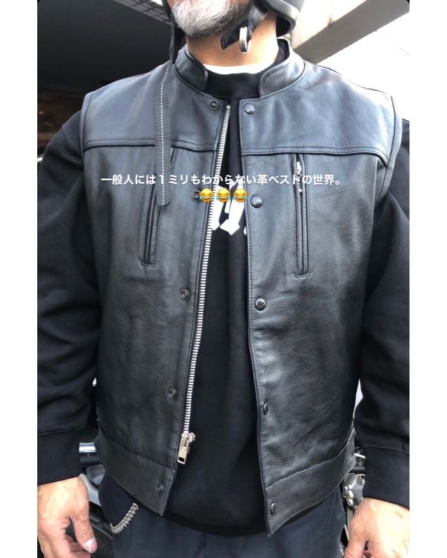SHOP SAMS (ショップサムズ) | SAMS LEATHER VEST [BLACK] | 通販