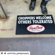 画像6: PORKCHOP GARAGE SUPPLY (ポークチョップガレージサプライ) WELCOME RUBBER MAT "CHOPPERS"  (6)