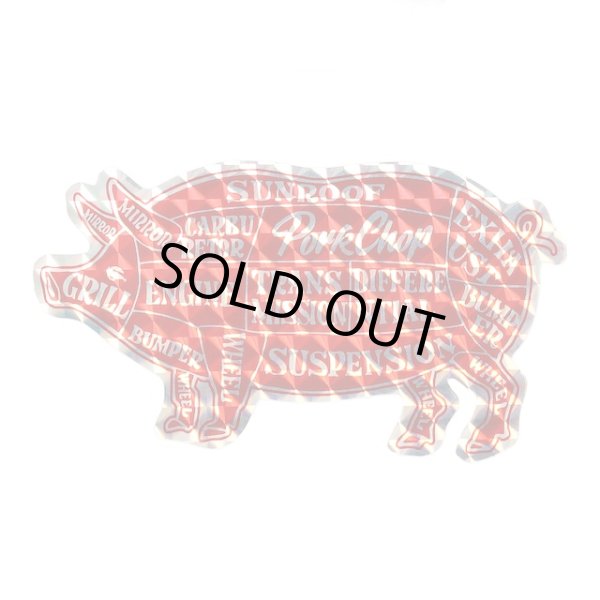 画像1: PORKCHOP GARAGE SUPPLY | HOLOGRAM PORK STICKER  (1)