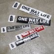 画像2: EVILACT (イーヴルアクト)  "ONE WAY LIFE" sticker S  (2)