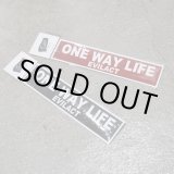 画像: EVILACT (イーヴルアクト)  "ONE WAY LIFE" sticker S 