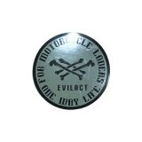 画像: EVILACT (イーヴルアクト) Double Cross Bone Round Sticker (S) 