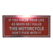 画像1: EVILACT (イーヴルアクト) DON'T... THIS MOTORCYCLE sticker  (1)