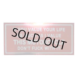 画像: EVILACT (イーヴルアクト) DON'T... THIS MOTORCYCLE sticker 