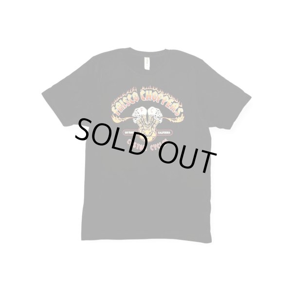 画像1: FRISCO CHOPPERS | FLAMING SKULL S/S TEE  (1)