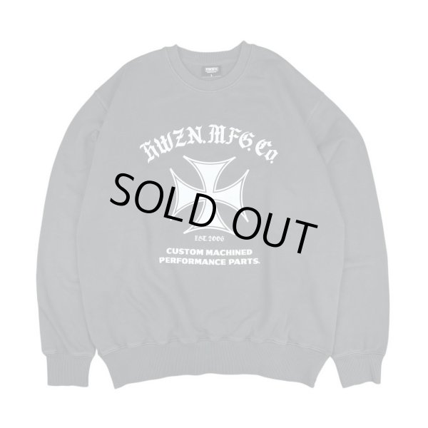 画像1: HWZN.MFG.CO. | IRONCROSS CREWNECK SWEAT  (1)