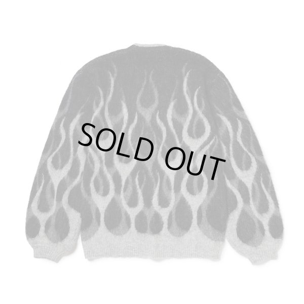 画像2: EVILACT (イーヴルアクト) | FLAMES MOHAIR CARDIGAN  (2)