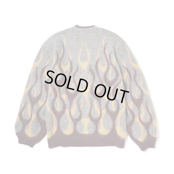 画像2: EVILACT (イーヴルアクト) | FLAMES MOHAIR CARDIGAN  (2)