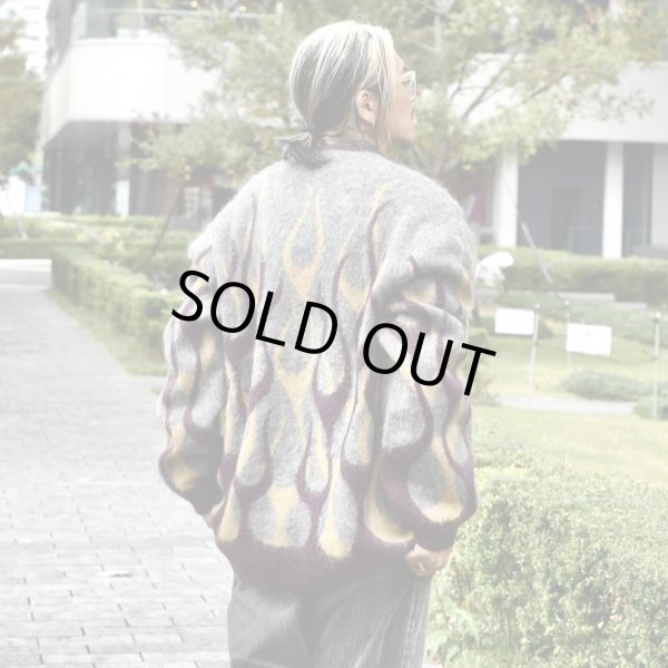 画像6: EVILACT (イーヴルアクト) | FLAMES MOHAIR CARDIGAN  (6)