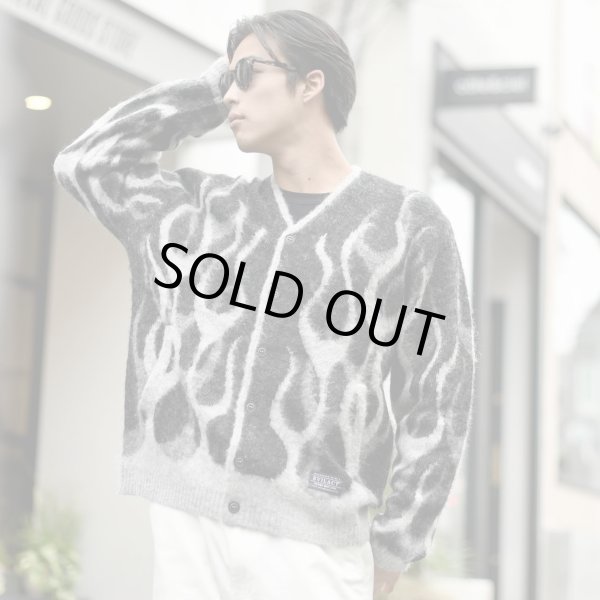 画像4: EVILACT (イーヴルアクト) | FLAMES MOHAIR CARDIGAN  (4)