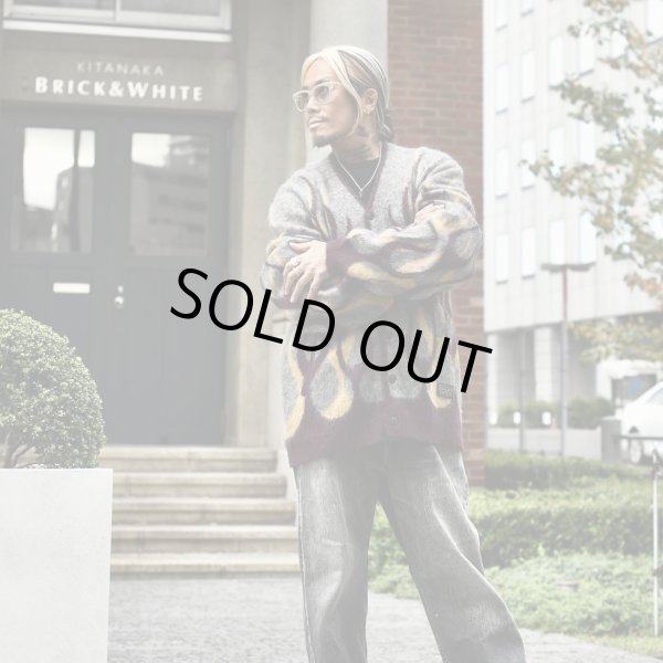 画像4: EVILACT (イーヴルアクト) | FLAMES MOHAIR CARDIGAN  (4)