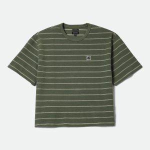 画像: BRIXTON (ブリクストン) | SHIELD PIQUE S/S BOXY KNIT TEE 