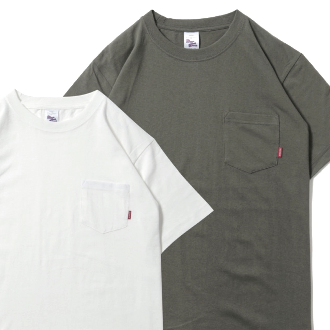 画像1: BLUCO (ブルコ) ORIGINAL 2PCS TEE'S 2枚入りポケットTシャツ OL-700  (1)